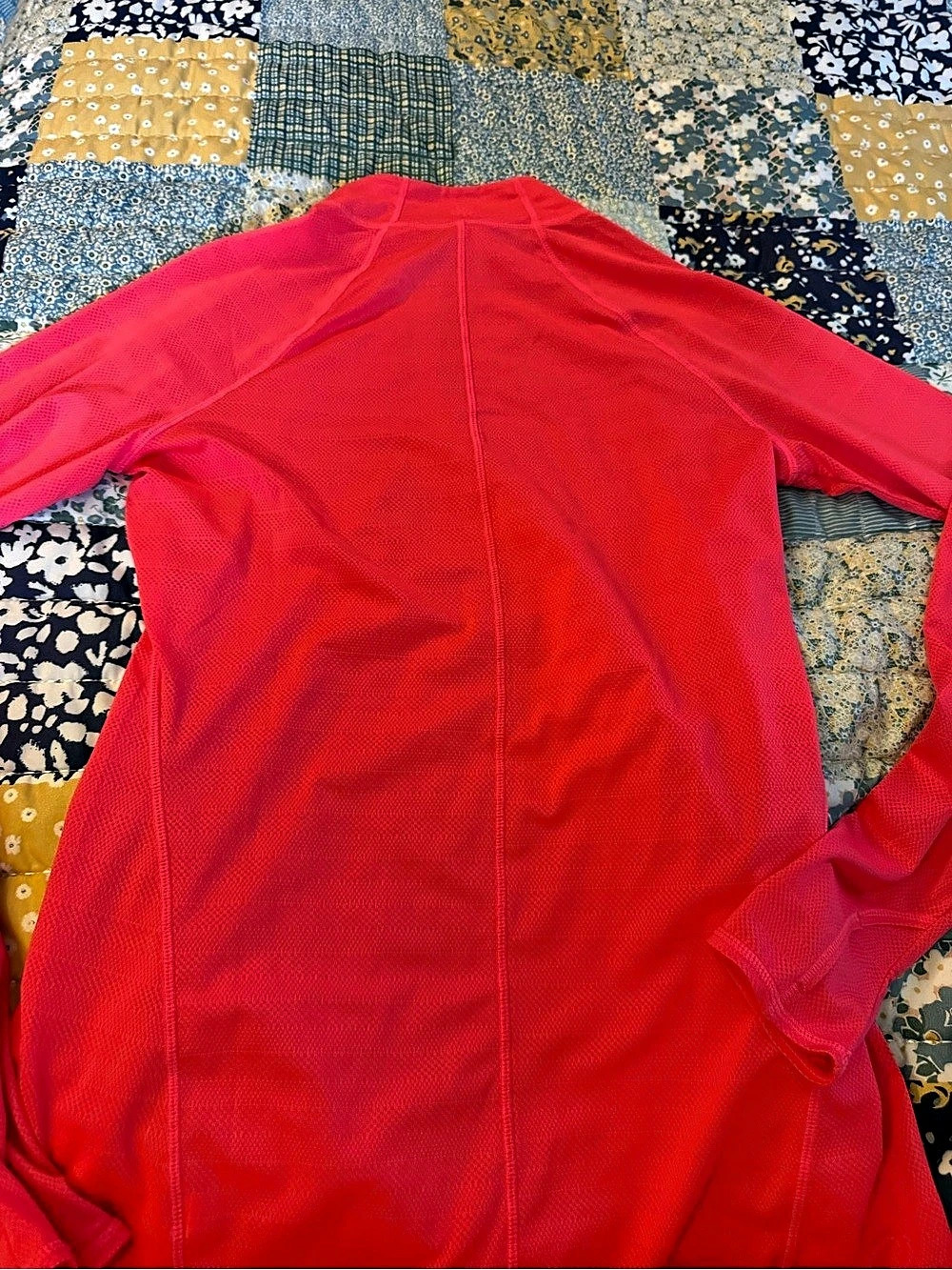 Athleta Momentum Seamless Half Zip Red Size Small - Picture 2 of 4